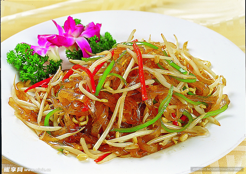 豫菜豆芽炒粉