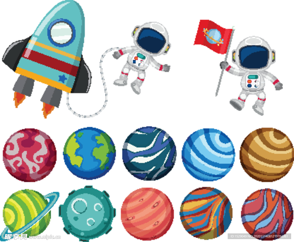 卡通太空宇宙