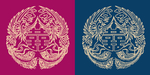 圆形底纹 中国风 矢量纹饰