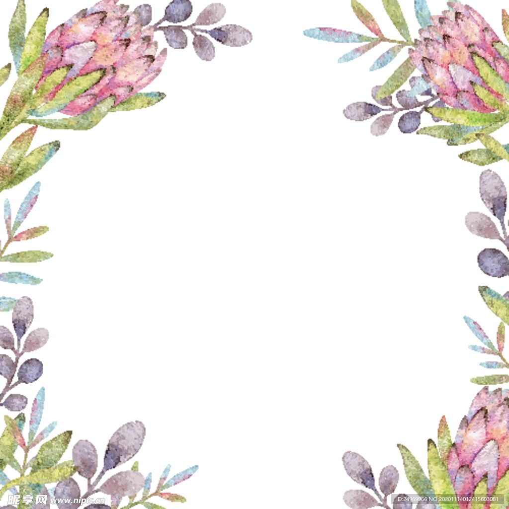 水彩花卉插画