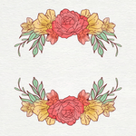 水彩花卉插画