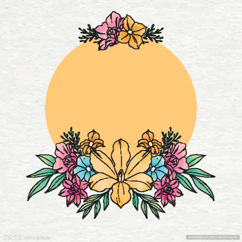 水彩花卉插画