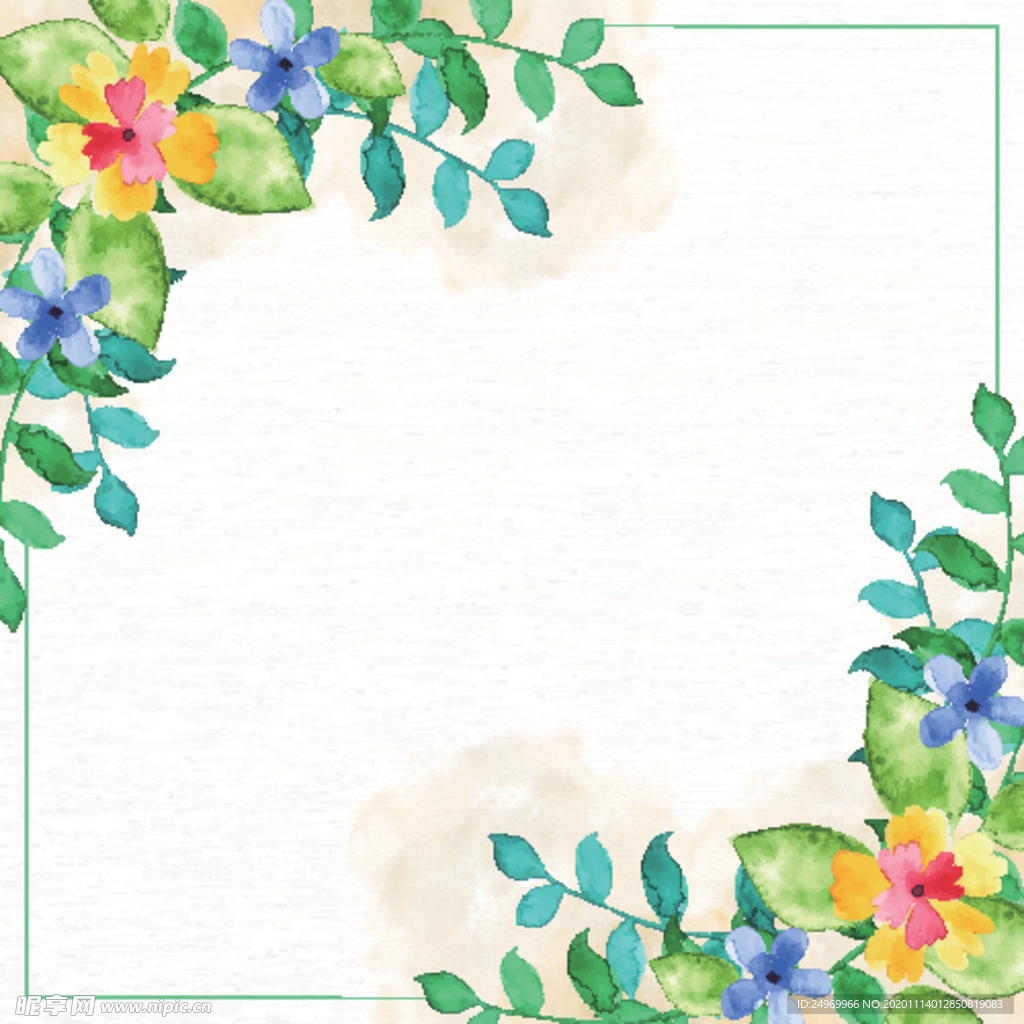 水彩花卉插画