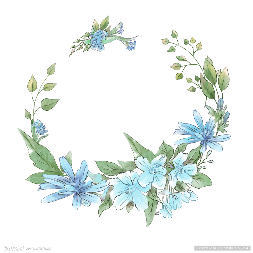 水彩花卉插画