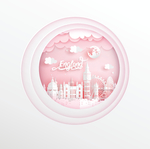 城市建筑剪纸