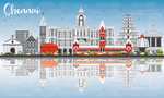 城市建筑剪纸