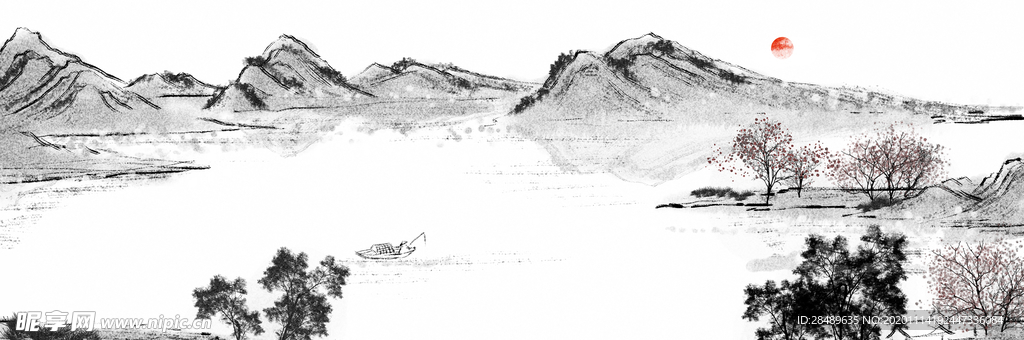 国画山水画