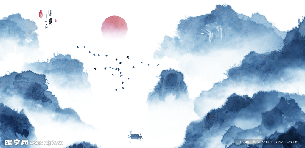国画山水画