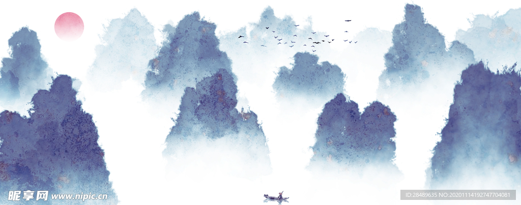 国画山水画