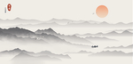 国画山水画