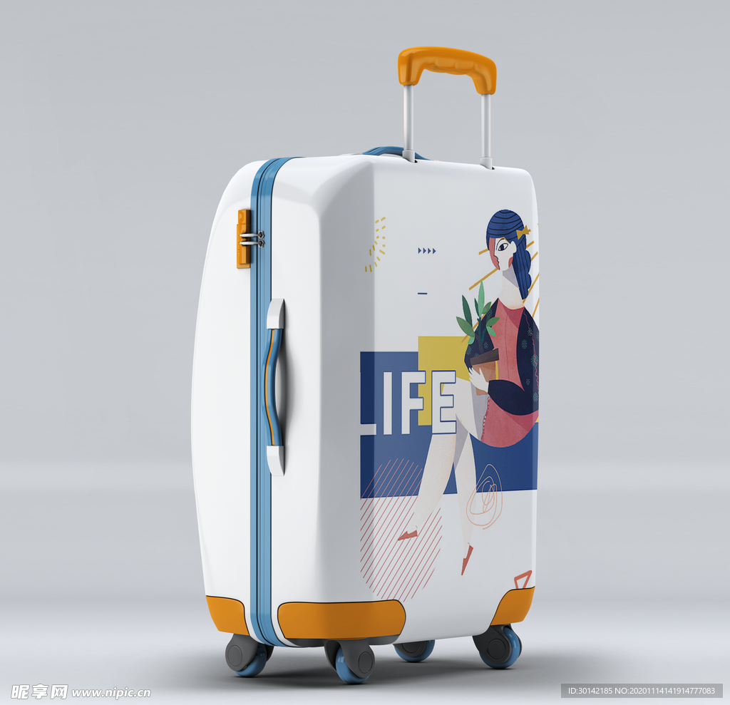 行李箱旅行箱提拉杆箱样机