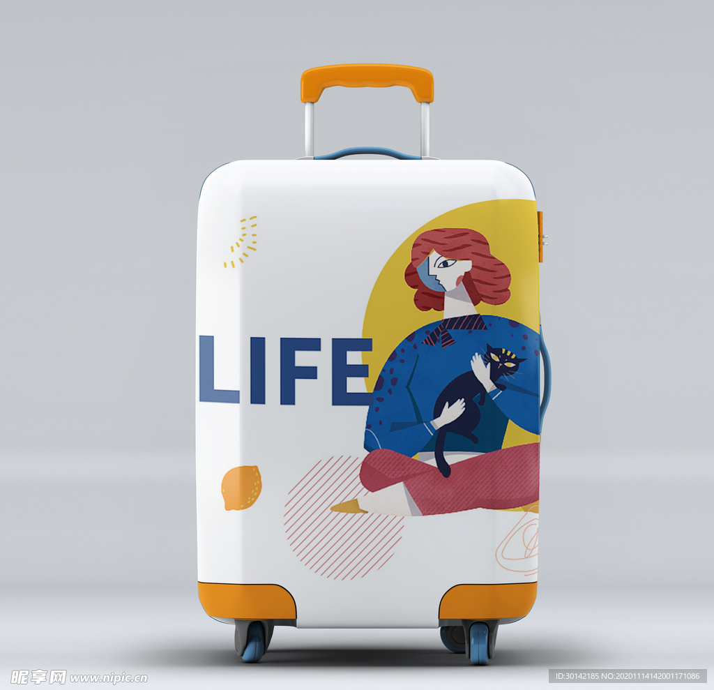 行李箱旅行箱提拉杆箱样机