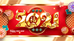 2021牛年展板海报