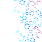彩色分子结构背景