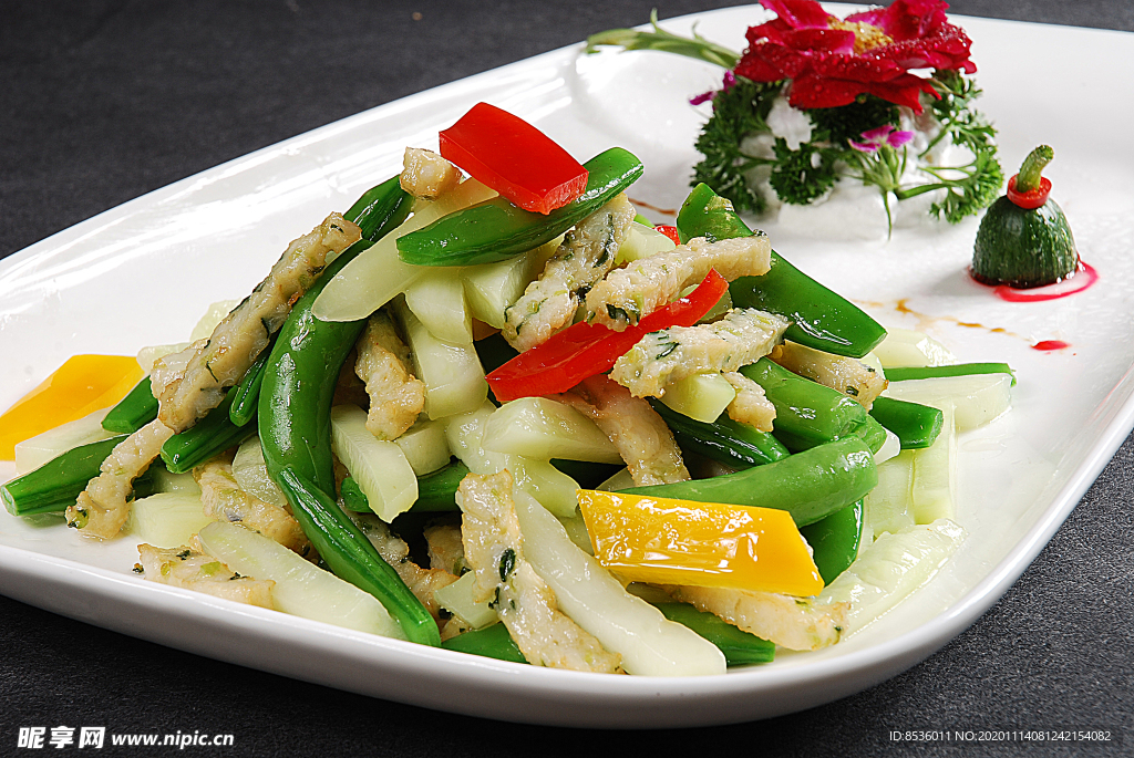 豫菜兰度蜜豆炒金玉指