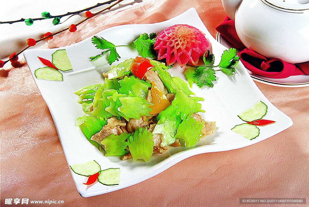 豫菜凉瓜炒肉片