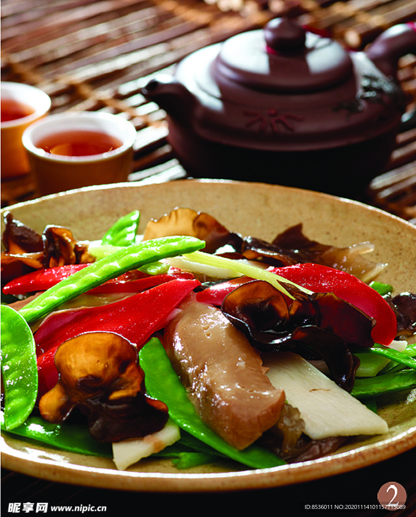 豫菜七彩炒菌