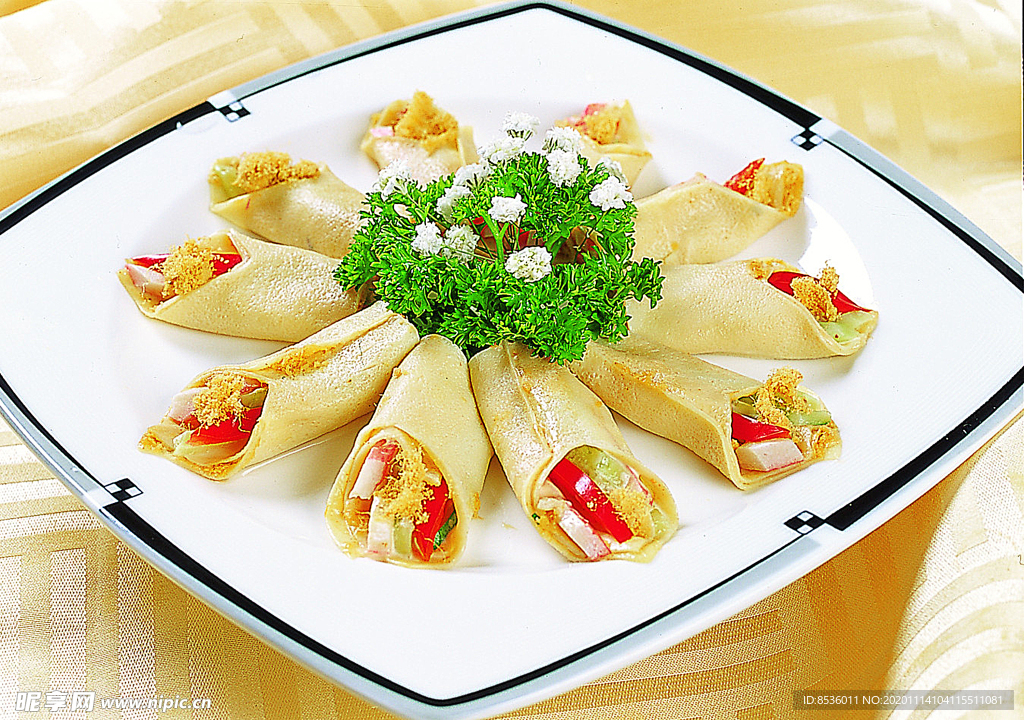 豫菜肉松色拉卷