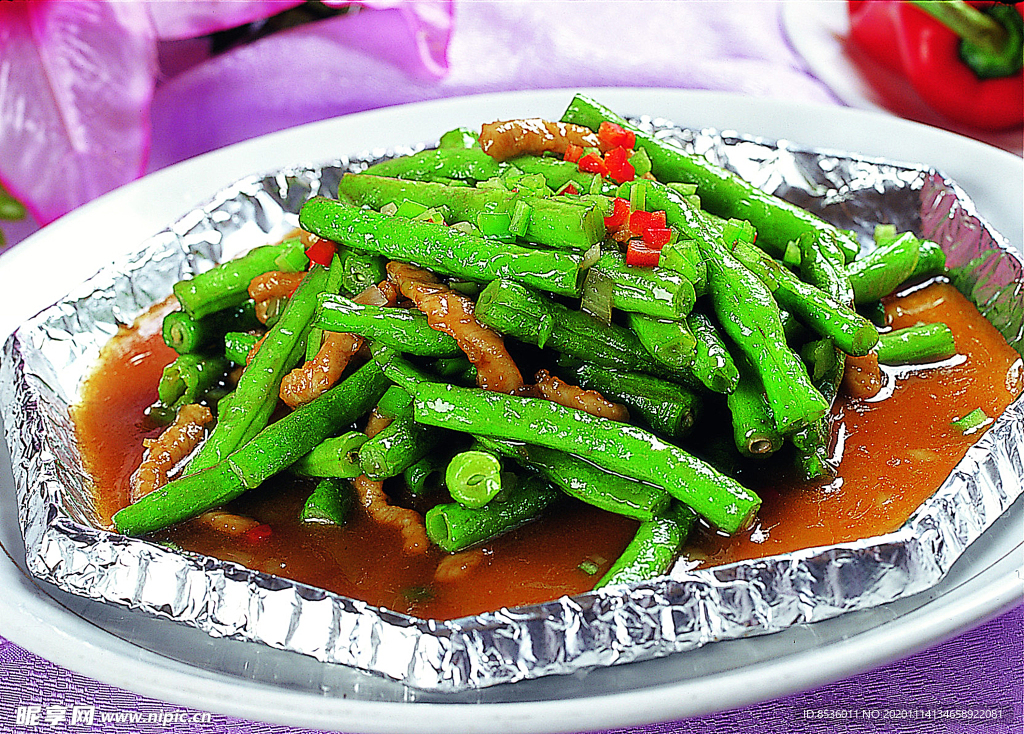 豫菜铁锅煎豆角