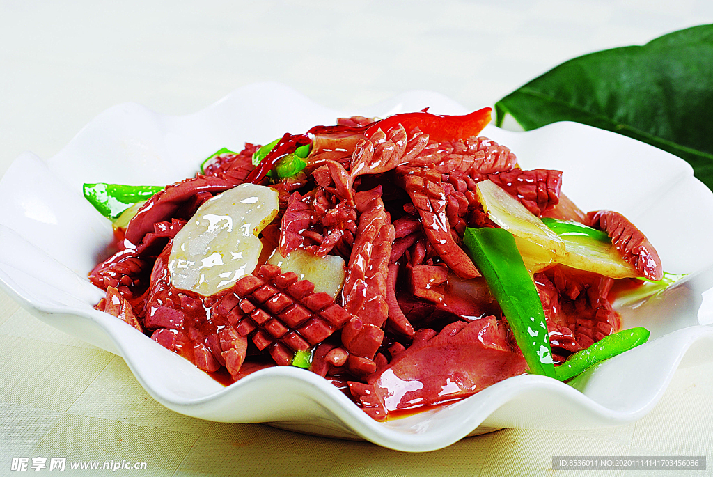 豫菜鲜天麻为腰花