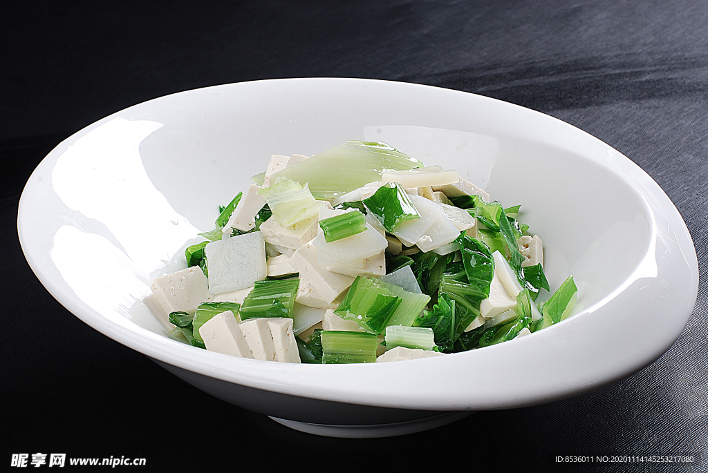 豫菜小白菜烩豆腐