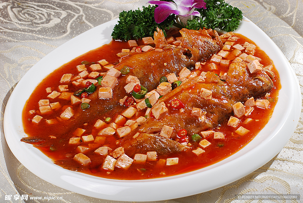豫菜玉兰特色鱼面巾