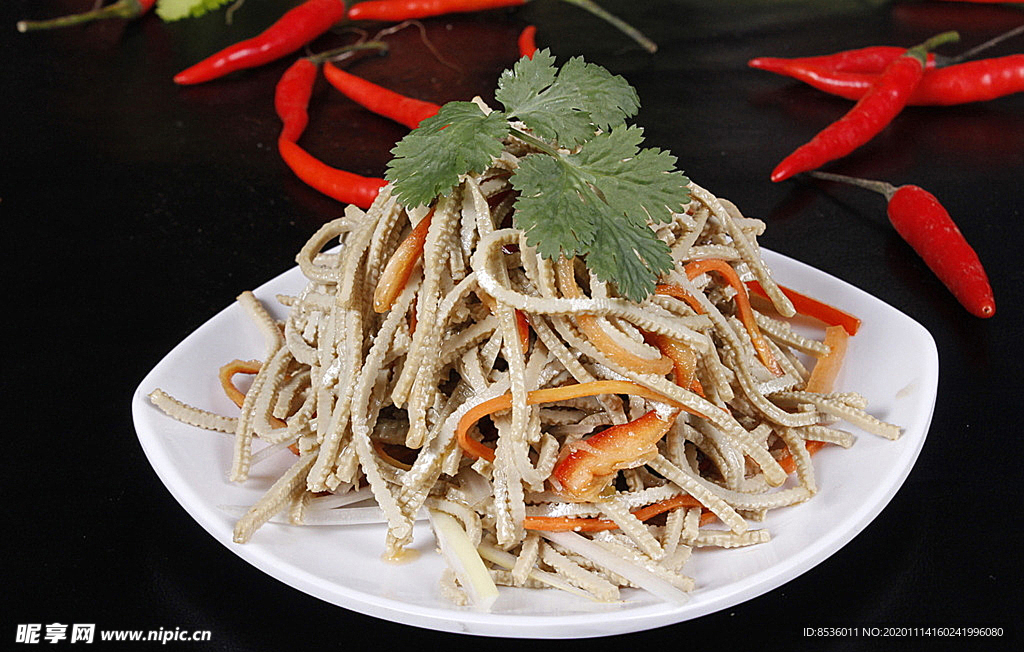 北京菜凉拌豆腐丝