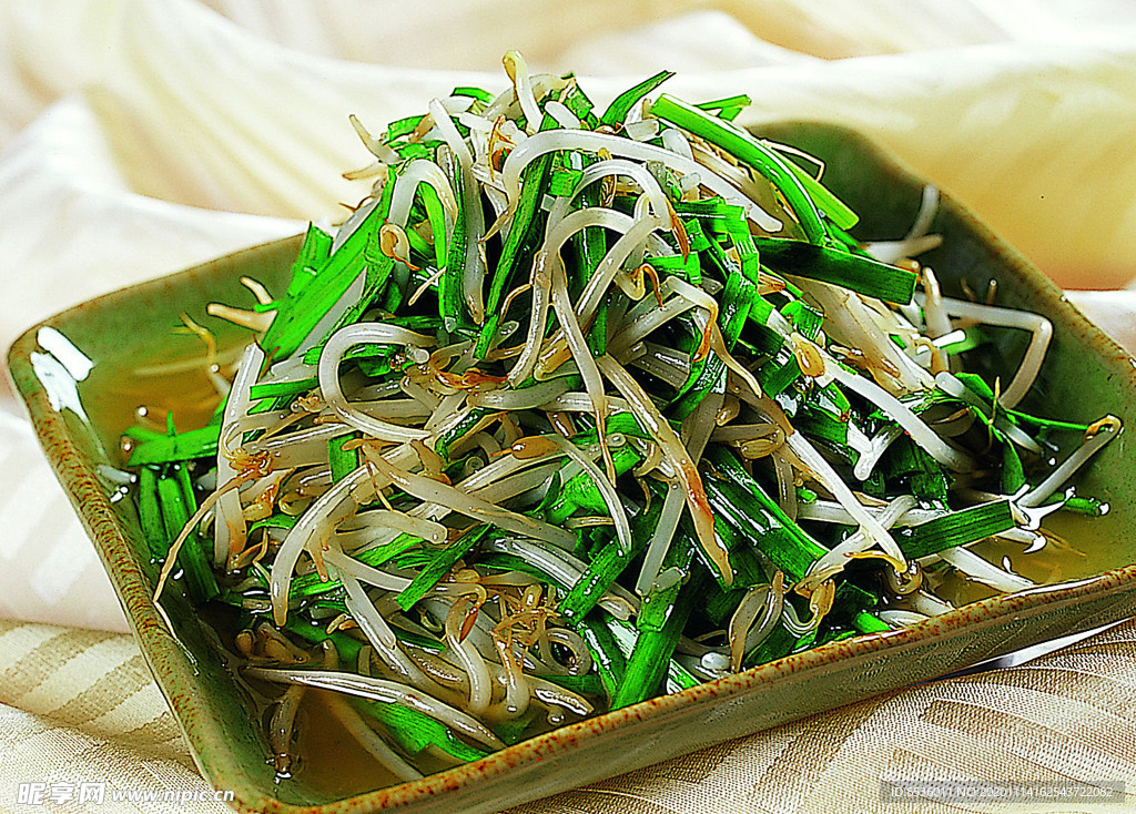 川菜湘菜韭菜炒豆芽