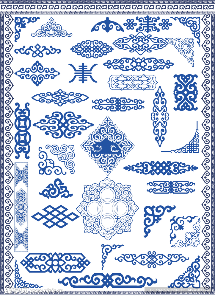 蒙古花纹 蒙古标志