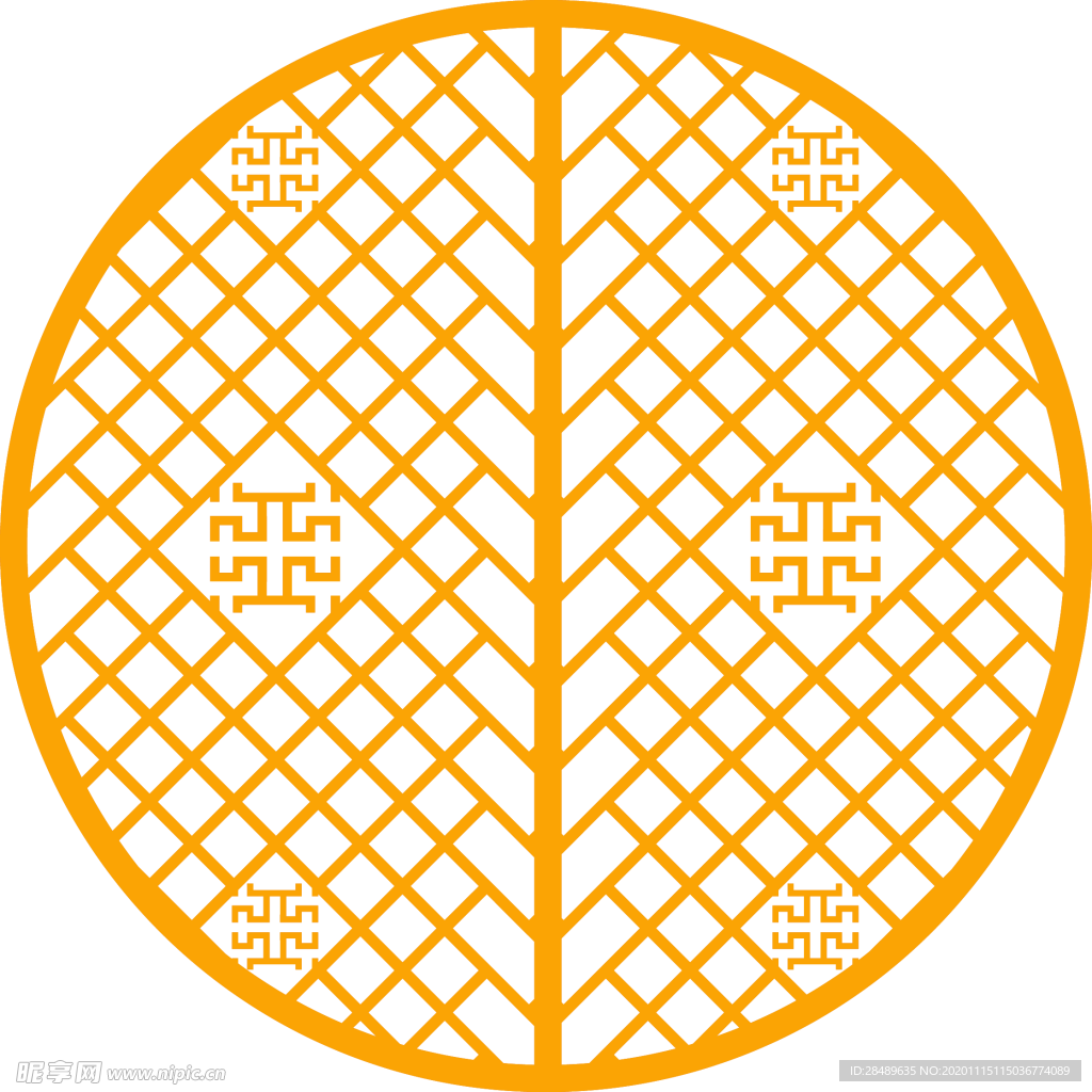 中式雕花边框