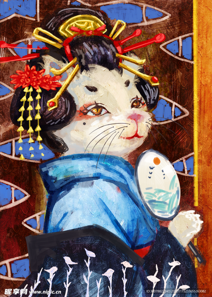 创意卡通插画图案