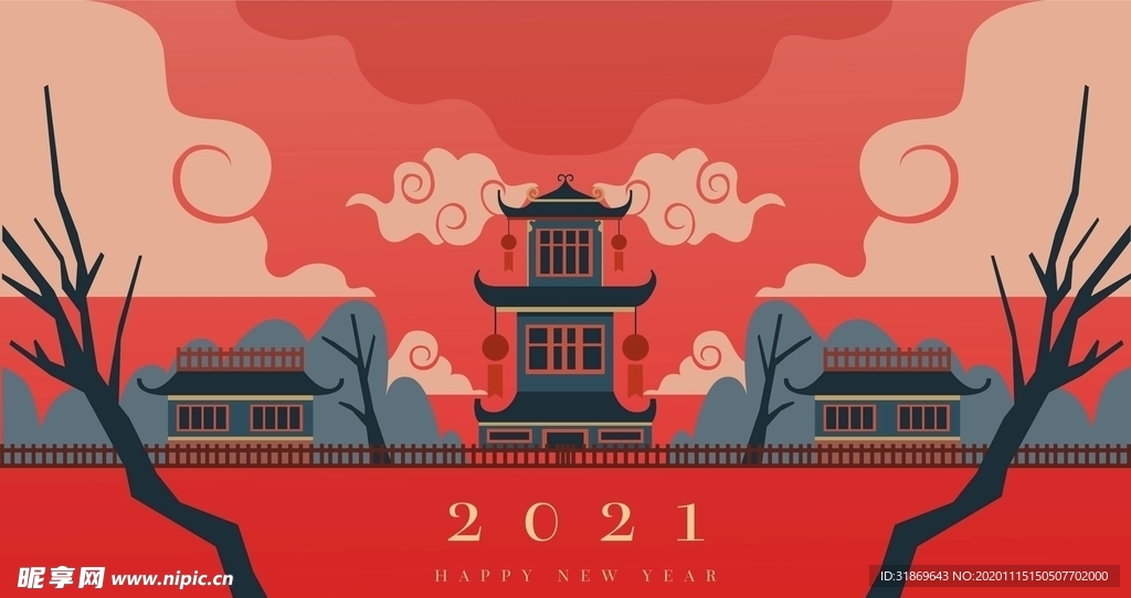 新年展板背景