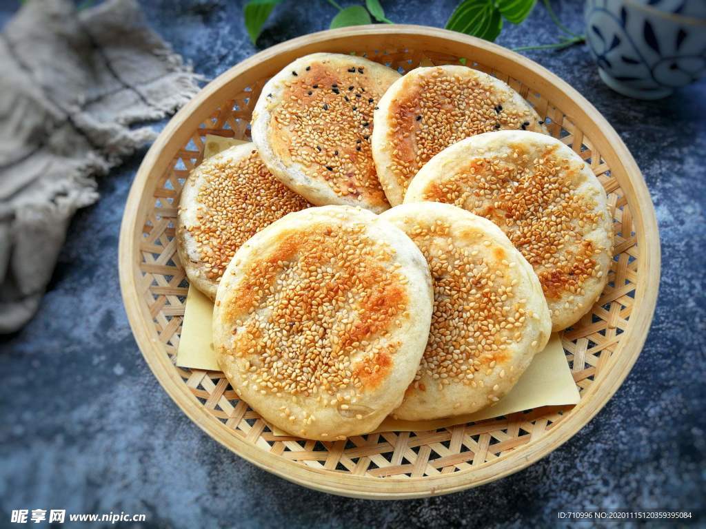 香脆芝麻烧饼