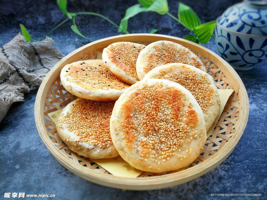香脆芝麻烧饼