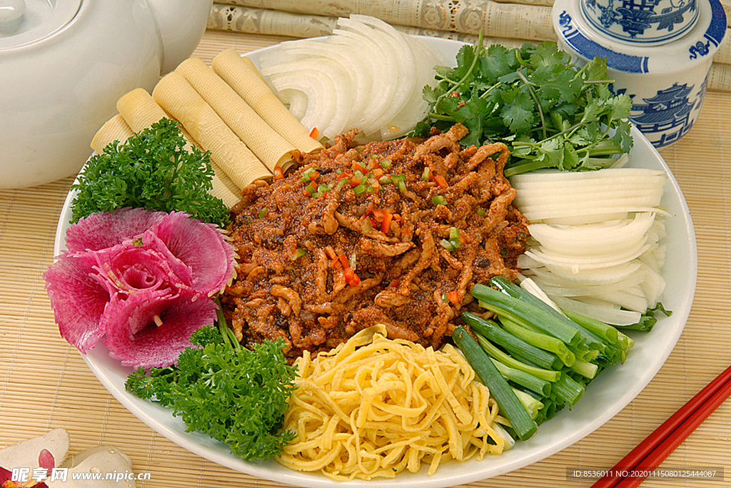 东北菜鱼籽酱肉丝
