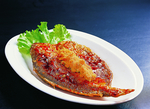 鄂菜酱汁烤黄鱼