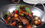 沪菜干锅野山菌炒腊肉
