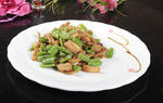 沪菜青椒炒油渣