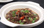 沪菜砂锅野山菌炒腊肉