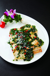 徽菜煎豆腐炒韭菜