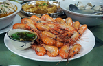 鲁菜山东菜白灼虾图片