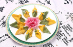 鲁菜山东菜双色蒸饺