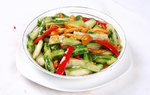 鲁菜山东菜丝瓜炒滑子菇