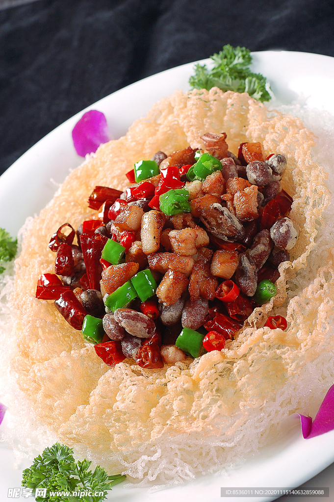 闽菜脆肉红腰豆胡辣味