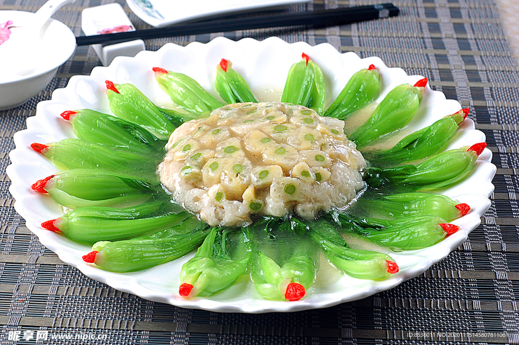 川菜芦笋扒竹蒜