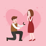 卡通人物求婚