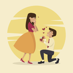 卡通人物求婚