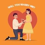 卡通人物求婚