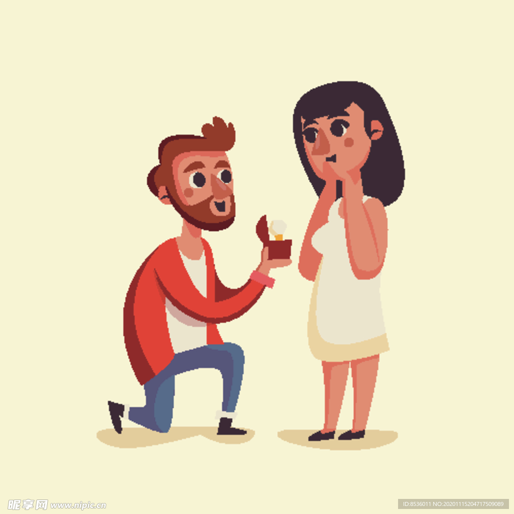 卡通人物求婚