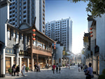 古建街道改造建筑景观效果图